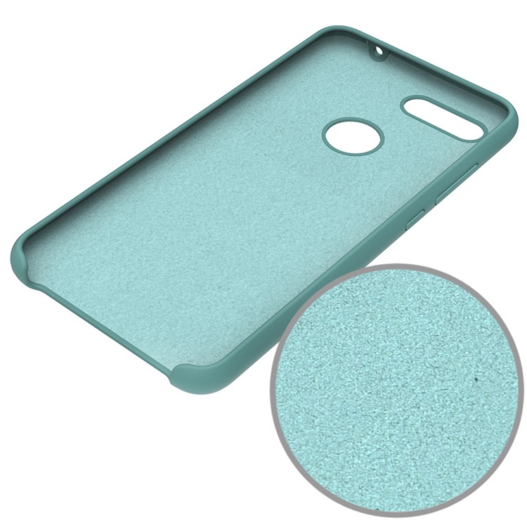 Liquid Silicone Phone Casing Shell for Xiaomi Mi 8 Lite / Xiaomi Mi 8 Youth (Mi 8X) - Cyan-4