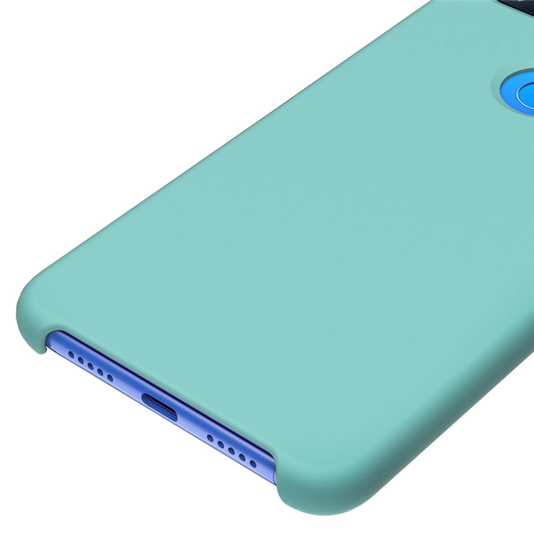 Liquid Silicone Phone Casing Shell for Xiaomi Mi 8 Lite / Xiaomi Mi 8 Youth (Mi 8X) - Cyan-5