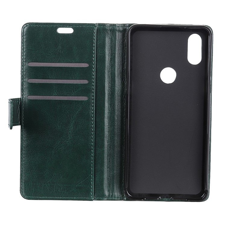 For Xiaomi Mi Mix 3 Crazy Horse Rivet Decor Leather Mobile Phone Shell - Green-4