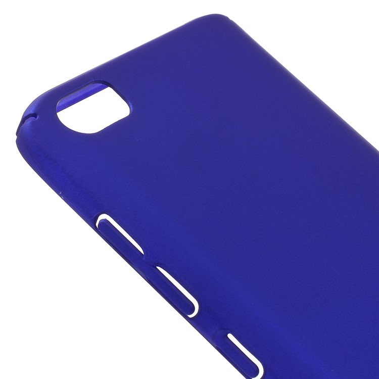 For Xiaomi Mi 5 Wrapped Edges Rubber Coating Hard Back Cover - Blue-4