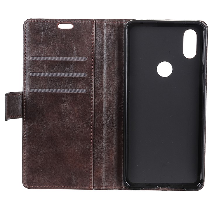Flip Rivet Magnetic Leather Stand Wallet Phone Cover for Xiaomi Mi Mix 3 / Mix 3 5G - Brown-9
