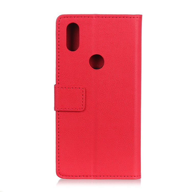 Wallet Stand PU Leather Mobile Shell for Xiaomi Mi Mix 3 - Red-4