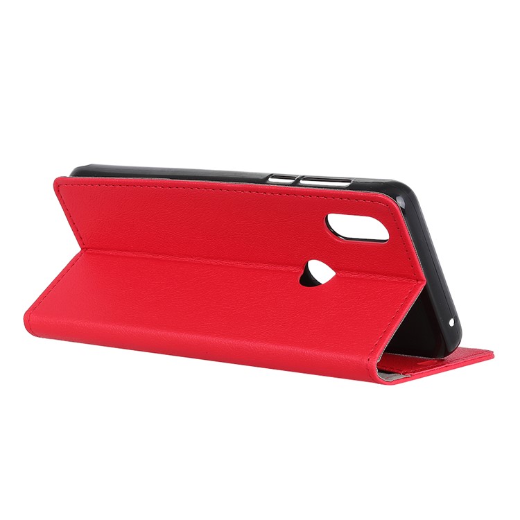 Wallet Stand PU Leather Mobile Shell for Xiaomi Mi Mix 3 - Red-6