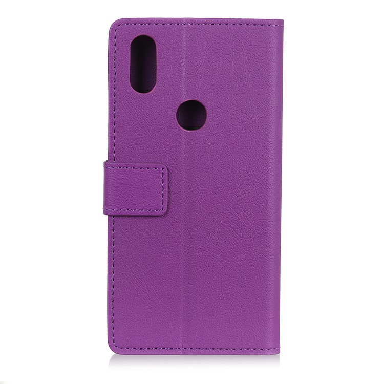 Wallet Stand PU Leather Protective Phone Cover for Xiaomi Mi Mix 3 - Purple-4