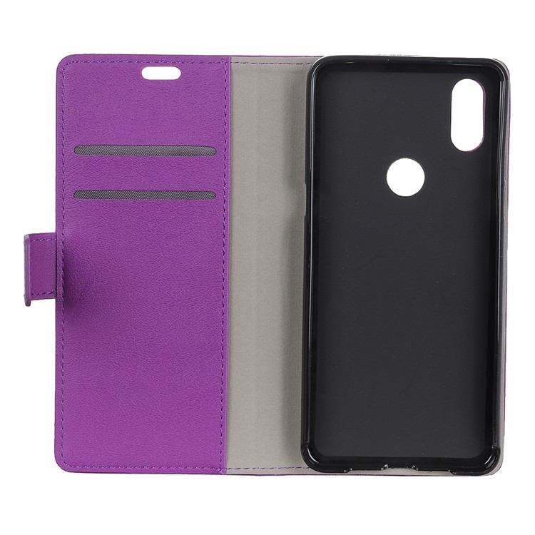 Wallet Stand PU Leather Protective Phone Cover for Xiaomi Mi Mix 3 - Purple-5