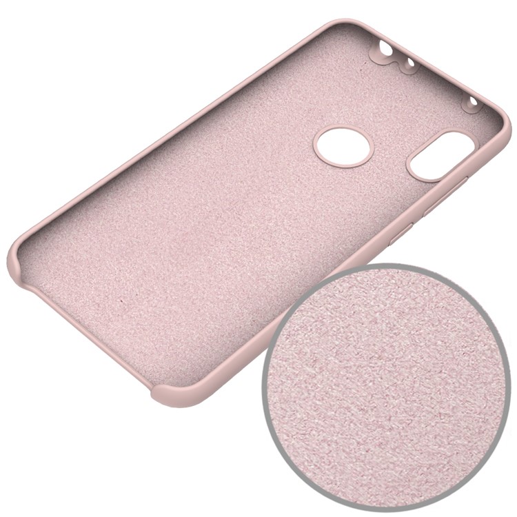 Liquid Silicone Protection Shell for Xiaomi Redmi Note 6 Pro - Pink-5