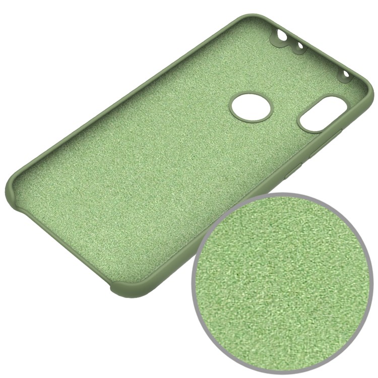 Liquid Silicone Cell Phone Cover for Xiaomi Redmi Note 6 Pro - Green-5