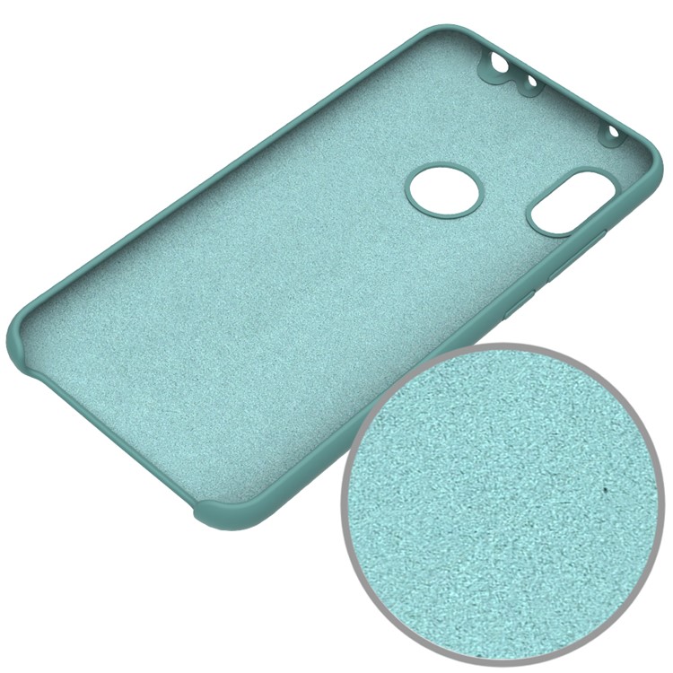 Liquid Silicone Cell Phone Case for Xiaomi Redmi Note 6 Pro - Cyan-5