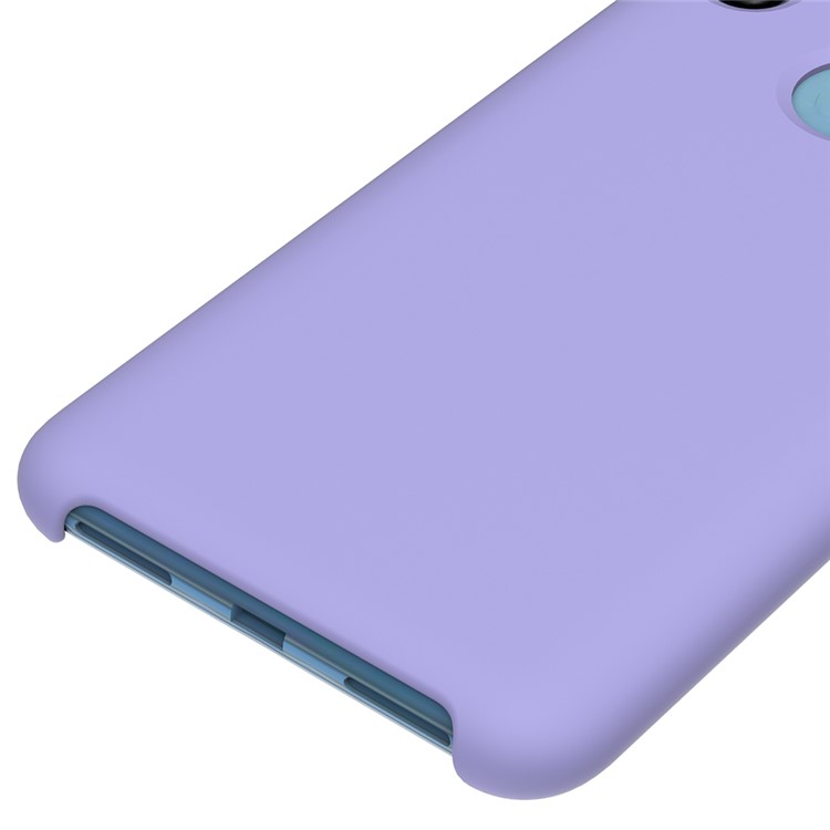 Liquid Silicone Protection Shell for Xiaomi Redmi Note 6 Pro - Purple-3
