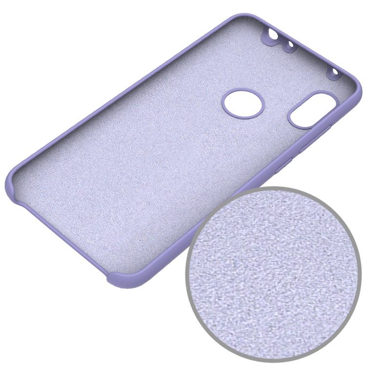 Liquid Silicone Protection Shell for Xiaomi Redmi Note 6 Pro - Purple-5
