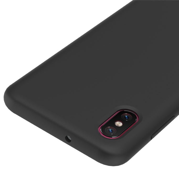 For Xiaomi Mi 8 Pro Case Liquid Silicone Mobile Case - Black-2