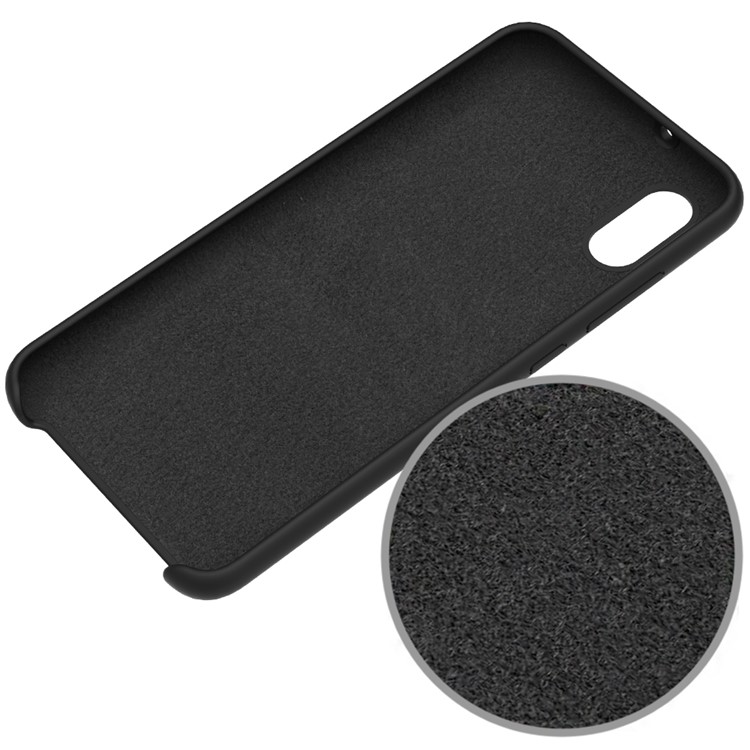 For Xiaomi Mi 8 Pro Case Liquid Silicone Mobile Case - Black-4