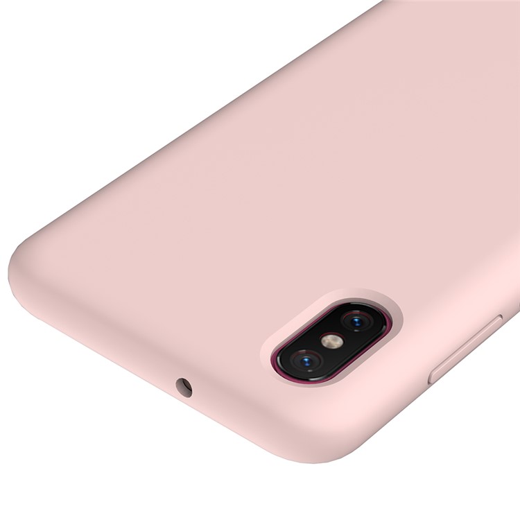 For Xiaomi Mi 8 Pro Mobile Casing Liquid Silicone Mobile Case - Pink-3