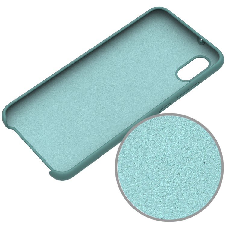 For Xiaomi Mi 8 Pro Protective Shell Liquid Silicone Mobile Case - Cyan-4