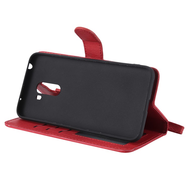 Magnetic Detachable 2-in-1 Stand Leather Casing for Xiaomi Pocophone F1 / Poco F1 (India) - Red-6