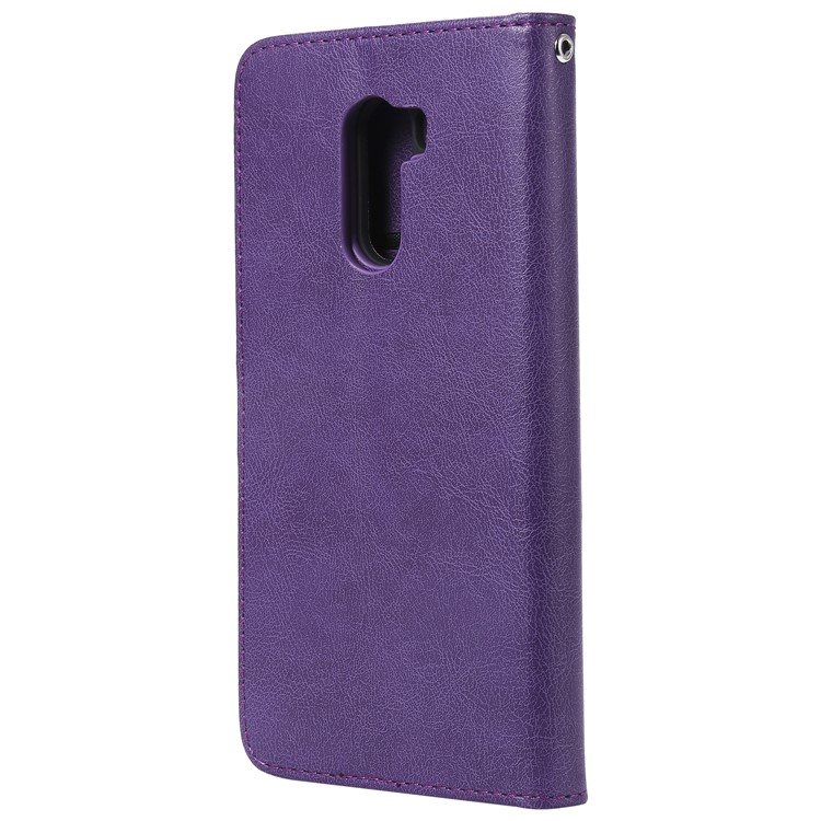 Magnetic Detachable 2-in-1 Stand Leather Mobile Cover for Xiaomi Pocophone F1 / Poco F1 (India) - Purple-3
