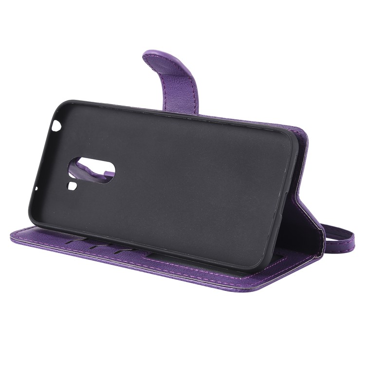 Magnetic Detachable 2-in-1 Stand Leather Mobile Cover for Xiaomi Pocophone F1 / Poco F1 (India) - Purple-6