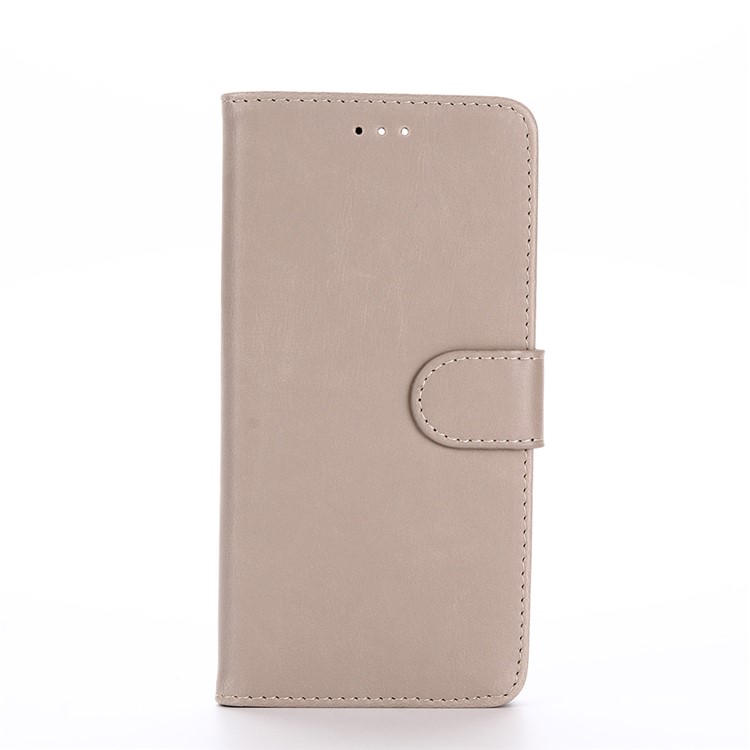 Crazy Horse Retro Style Wallet Leather Stand Phone Shell for Xiaomi Mi 8 Lite / Mi 8 Youth (Mi 8X) - Grey-1