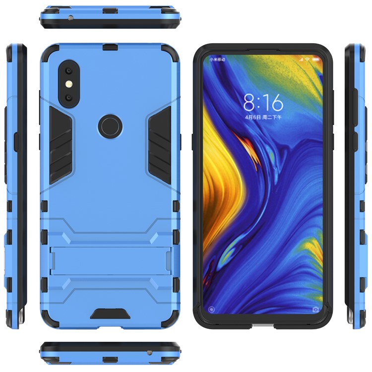 Cool Guard Plastic TPU Hybrid Cellphone Case for Xiaomi Mi Mix 3 - Baby Blue-2
