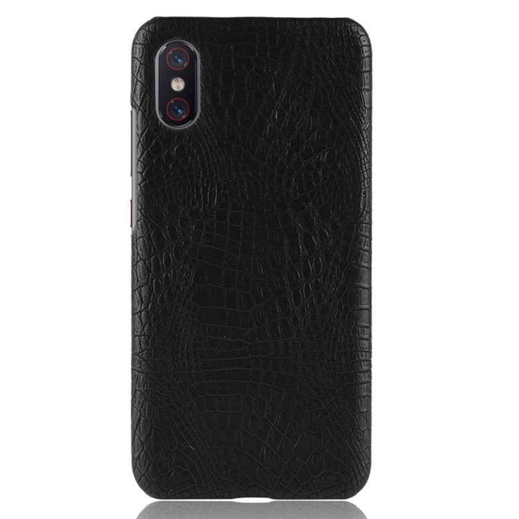 Crocodile Texture PU Leather Coated PC Protection Casing for Xiaomi Mi 8 Pro/Mi 8 Explorer Edition - Black-3