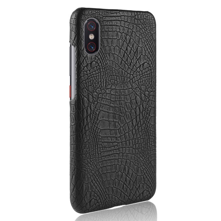 Crocodile Texture PU Leather Coated PC Protection Casing for Xiaomi Mi 8 Pro/Mi 8 Explorer Edition - Black-4