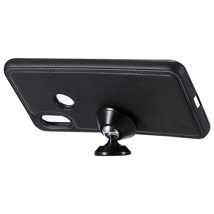 Magnetic Detachable 2-in-1 PU Leather Case for Xiaomi Redmi Note 6 Pro - Black-6