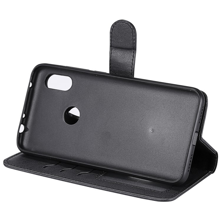 Magnetic Detachable 2-in-1 PU Leather Case for Xiaomi Redmi Note 6 Pro - Black-7