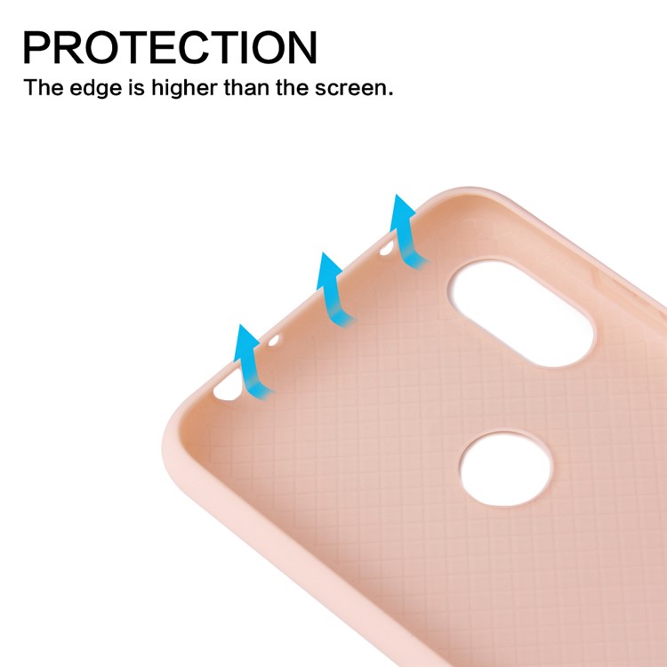 Rubberized Silky TPU Soft Case for Xiaomi Mi Max 3 - Pink-3