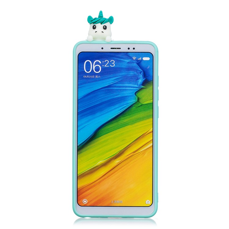 Coque En TPU 3D À Motifs De Poupée Mignonne Pour Xiaomi Redmi Note 6 Pro - Deux Licornes-3