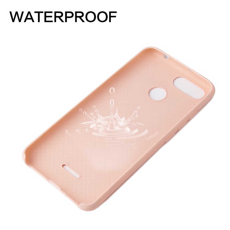 HOWMAK Rubberized Silky Soft TPU Cover for Xiaomi Redmi 6 (Dual Camera: 12MP+5MP) - Pink-4