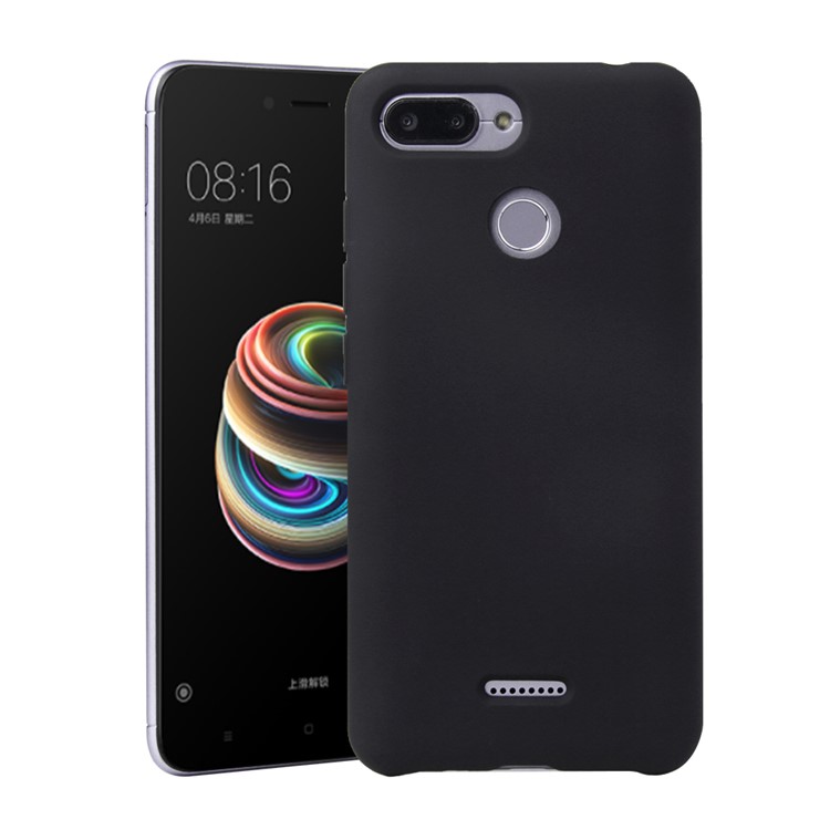 Custodia TPU Gommata Morbida Simil-HOWMAK Per Xiaomi Redmi 6 (doppia Fotocamera: 12MP + 5MP) - Nero-1