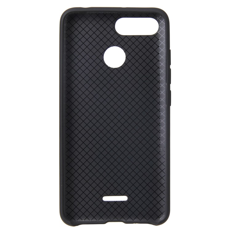 Custodia TPU Gommata Morbida Simil-HOWMAK Per Xiaomi Redmi 6 (doppia Fotocamera: 12MP + 5MP) - Nero-3
