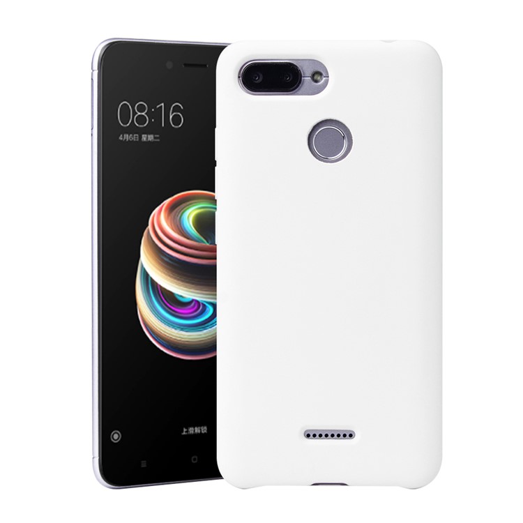 Guscio In TPU Morbido Gommato HOWMAK Per Xiaomi Redmi 6 (doppia Fotocamera: 12MP + 5MP) - Bianca-1