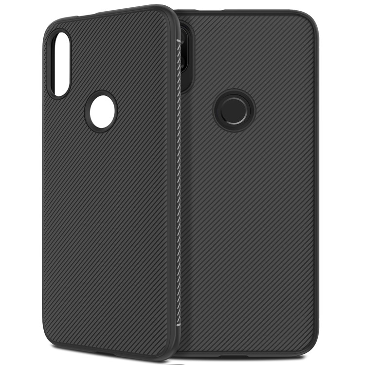 Jazz Series Twill Texture Protective TPU Case for Xiaomi Mi Play - Black-2