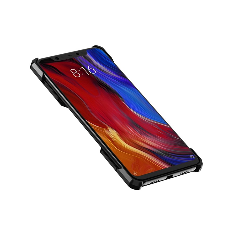 Heroes Series Bumper for Xiaomi Mi 8/Mi 8 Explorer Edition Electroplating Metal Bumper Casing with Kickstand - Black / Red-12