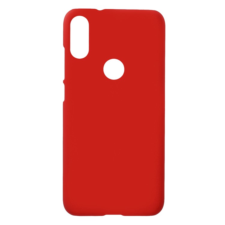 Rubberized Plastic Hard Cell Phone Cover for Xiaomi Mi Play - Red-1