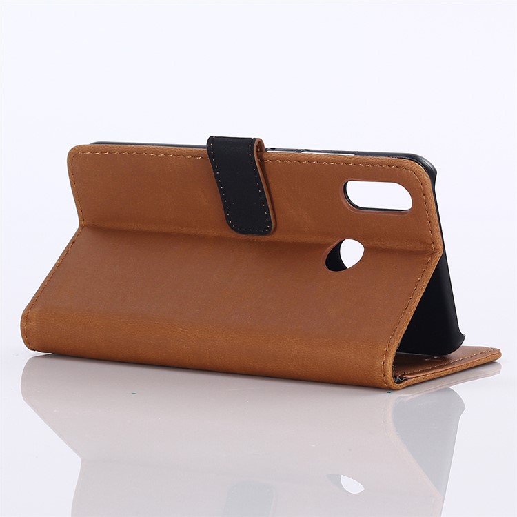 Crazy Horse Texture Retro Leather Flip Case for Xiaomi Mi Play - Brown-4