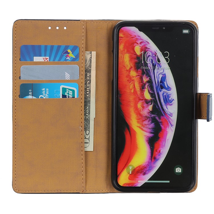 Wallet Stand Leather Flip Mobile Phone Case for Xiaomi Mi 9 - Dark Blue-4