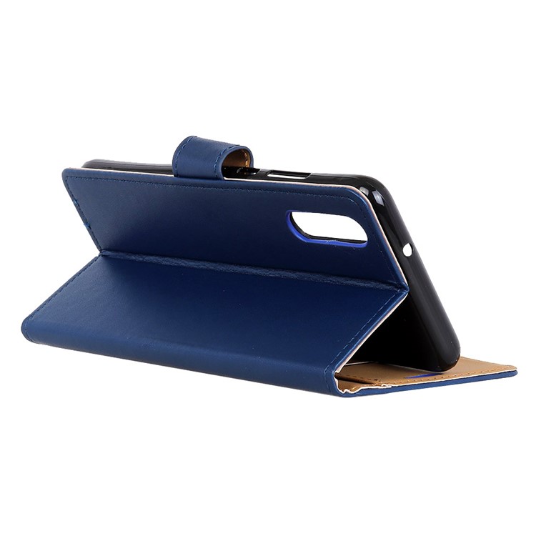 Wallet Stand Leather Flip Mobile Phone Case for Xiaomi Mi 9 - Dark Blue-5