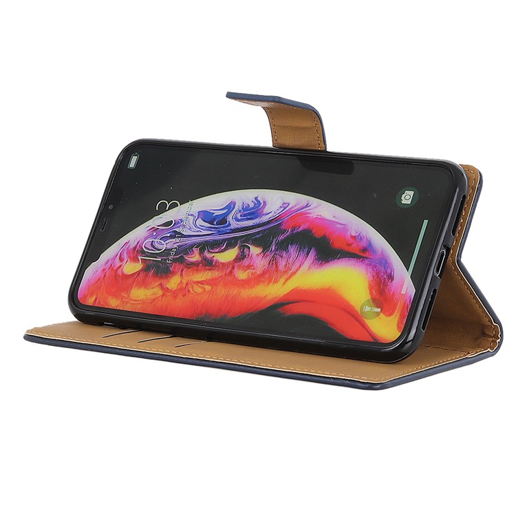 Wallet Stand Leather Flip Mobile Phone Case for Xiaomi Mi 9 - Dark Blue-6