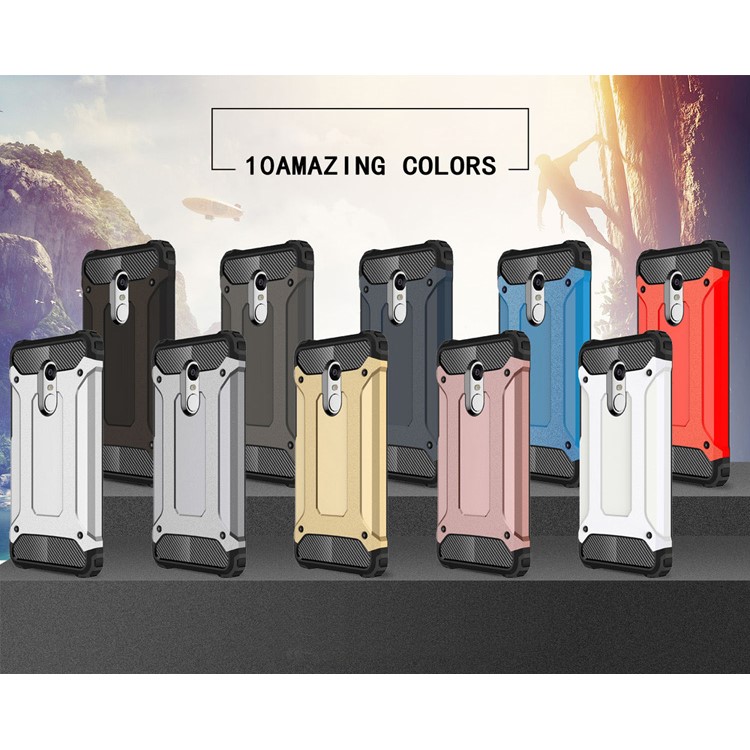 Armor Guard Plastic + TPU Combo Shell Case for Xiaomi Redmi Note 4 - Coffee-2