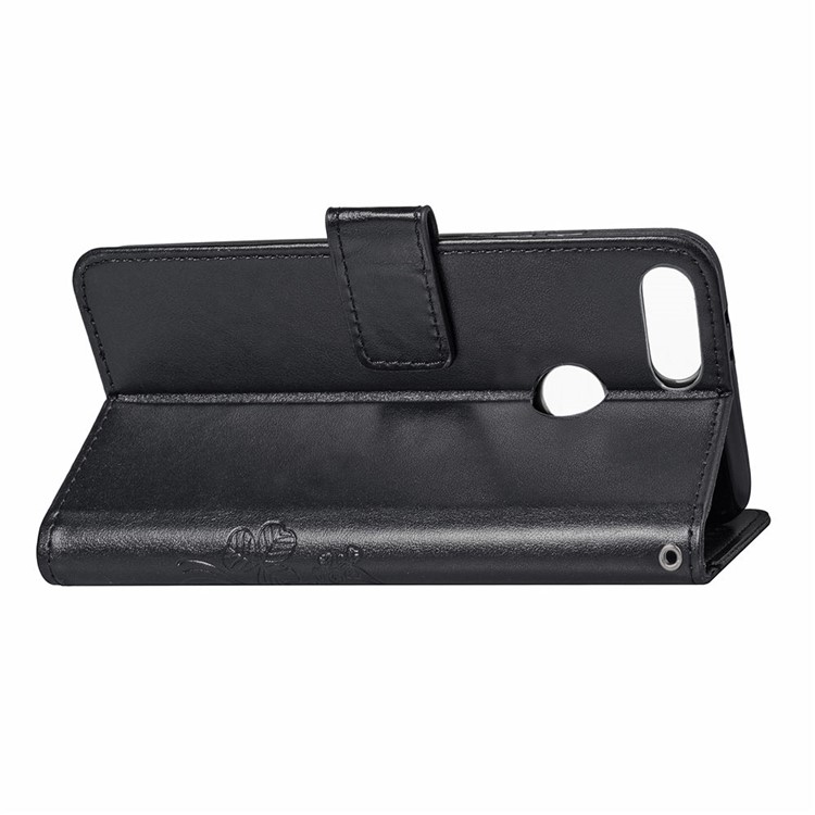 HAT PRINCE Imprinted Clover Leather Stand Wallet Cover for Xiaomi Mi 8 Lite / Mi 8 Youth (Mi 8X) - Black-6