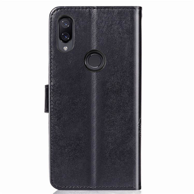HAT PRINCE Imprinted Clover Leather Stand Wallet Cover for Xiaomi Redmi Note 7S /Note 7 / Redmi Note 7 Pro (India) - Black-3