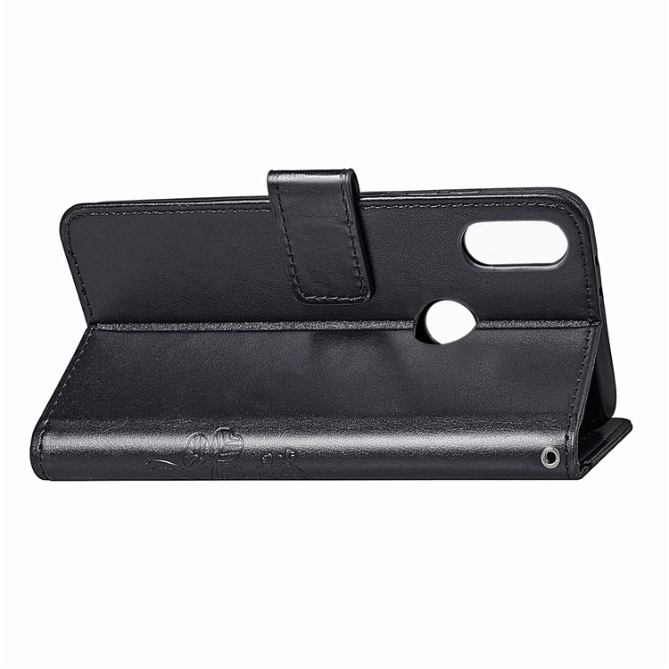 HAT PRINCE Imprinted Clover Leather Stand Wallet Cover for Xiaomi Redmi Note 7S /Note 7 / Redmi Note 7 Pro (India) - Black-6