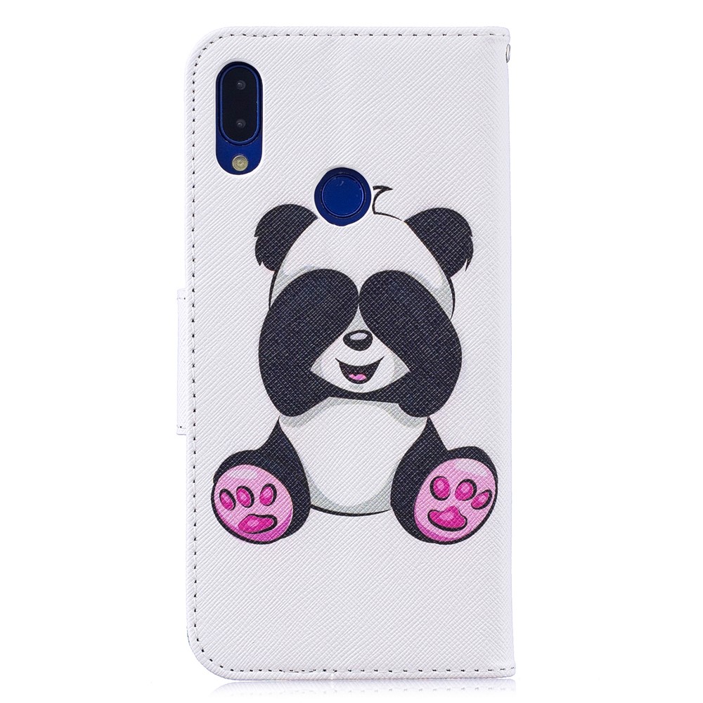Pattern Printing Leather Wallet Case for Xiaomi Redmi Note 7S /Note 7 / Note 7 Pro (India) - Cute Panda-3