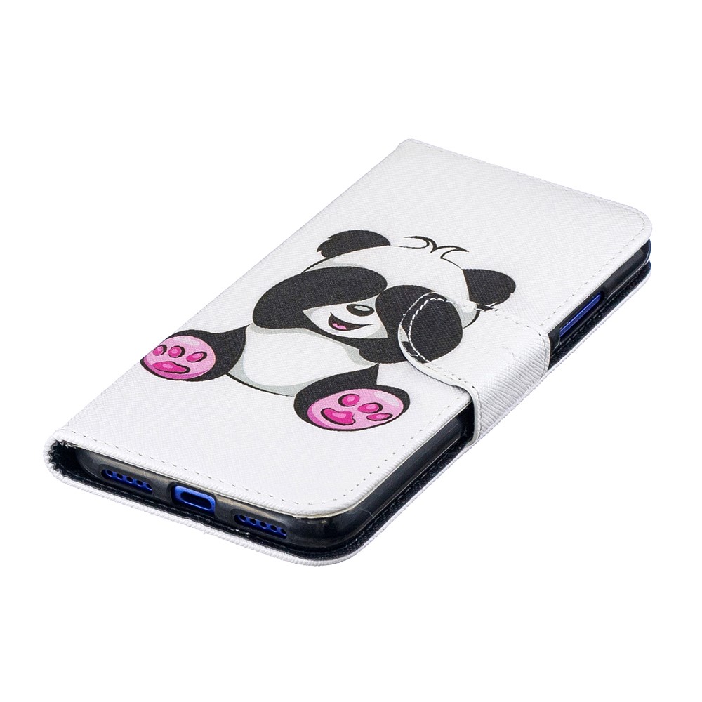 Pattern Printing Leather Wallet Case for Xiaomi Redmi Note 7S /Note 7 / Note 7 Pro (India) - Cute Panda-7
