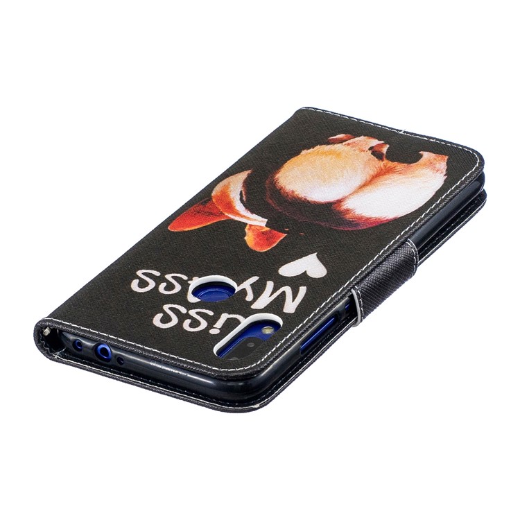 Pattern Printing Leather Wallet Case for Xiaomi Redmi Note 7S /Note 7 / Note 7 Pro (India) - Kiss My Ass-8