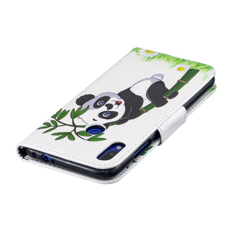 Pattern Printing Leather Wallet Case for Xiaomi Redmi Note 7S /Note 7 / Note 7 Pro (India) - Panda Pattern-8