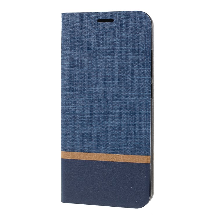 Cross Pattern Leather Card Holder Phone Cover (Built-in Steel Sheet) for Xiaomi Redmi Note 7 / Note 7 Pro (India) - Blue-4