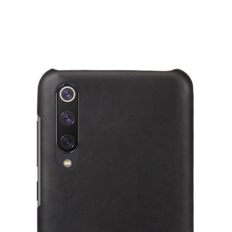 KSQ Crazy Horse PU Leather Coated Plastic Case for Xiaomi Mi 9 SE - Black-3